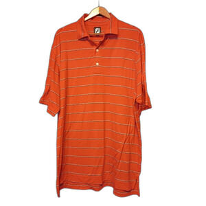 FootJoy FJ ProDry Coral Striped Golf Polo Shirt Men’s XL